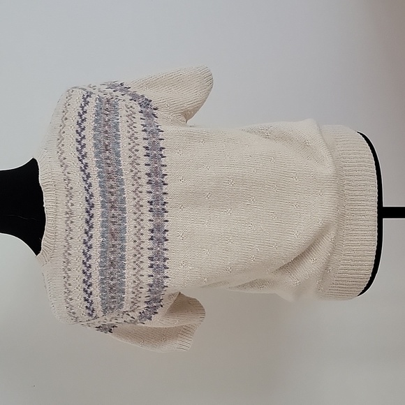 Vintage Classic  Hand Knit Short Sleeve Sweater Lauren -Ralph Lauren- Sz  small - Picture 4 of 11